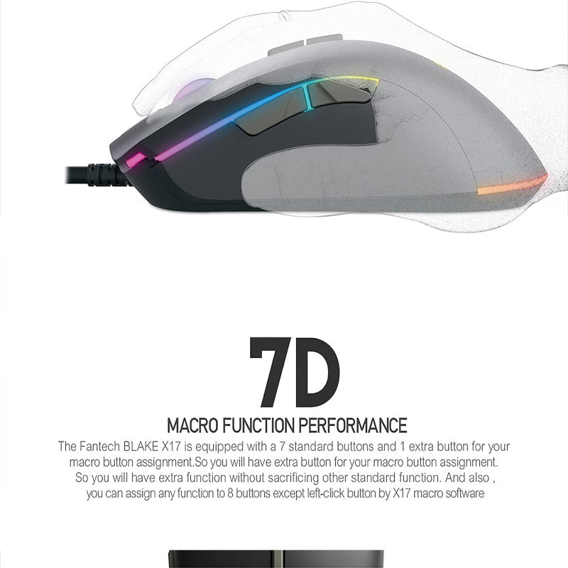 Fantech Blake X17 Macro RGB Gaming Mouse